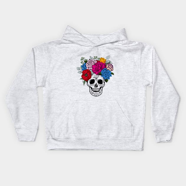 Sugar skull Kids Hoodie by Jack00